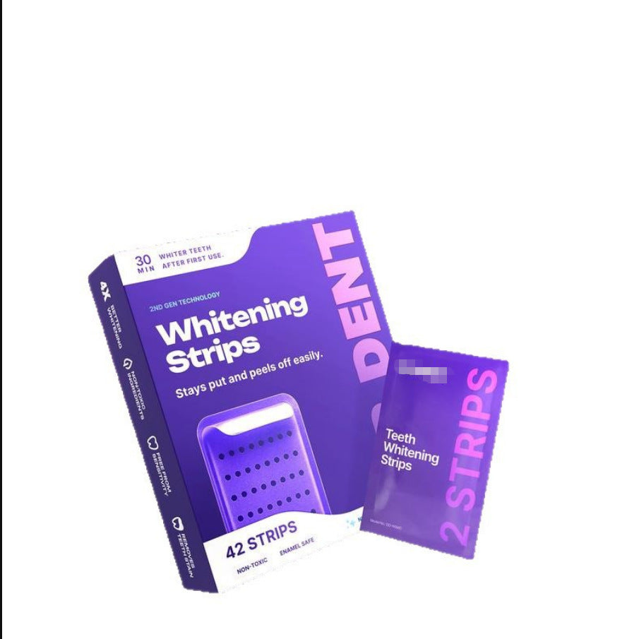 UltraBright Purple Whitening Strips - Fast-Acting Smile Enhancer