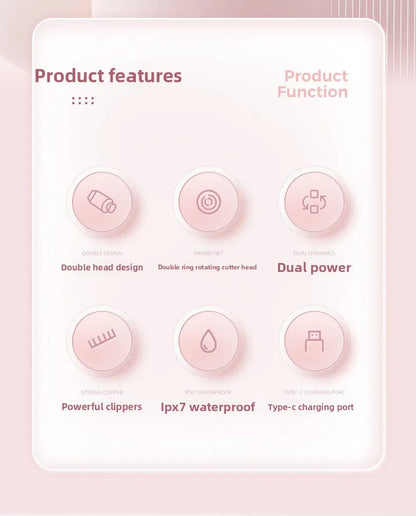 2-in-1 Waterproof Bikini & Body Trimmer