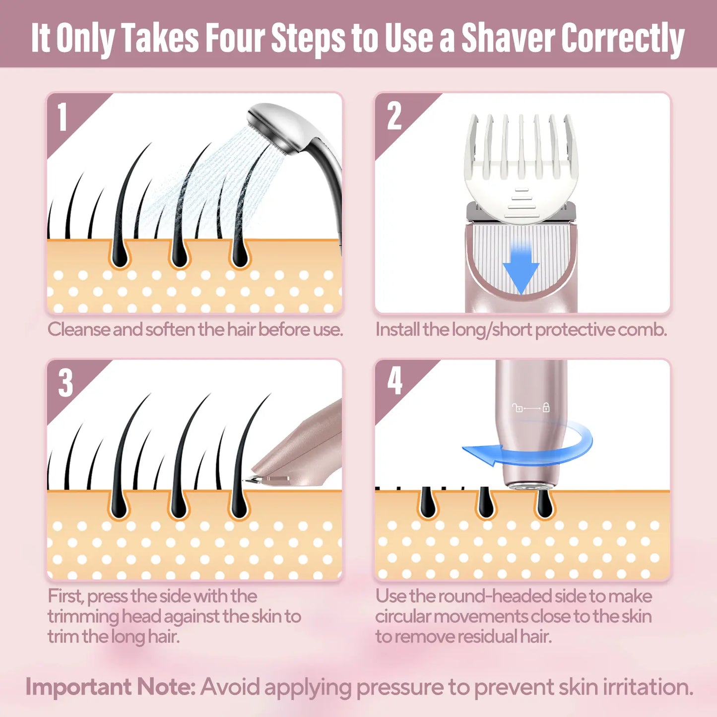 2-in-1 Waterproof Bikini & Body Trimmer