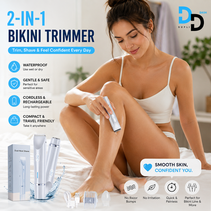 2-in-1 Waterproof Bikini & Body Trimmer