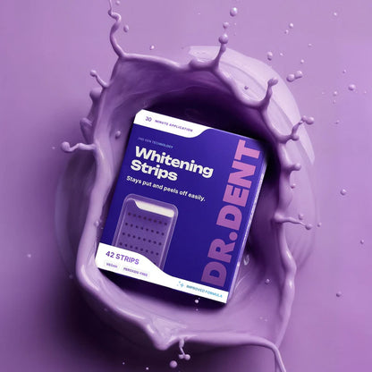 UltraBright Purple Whitening Strips - Fast-Acting Smile Enhancer