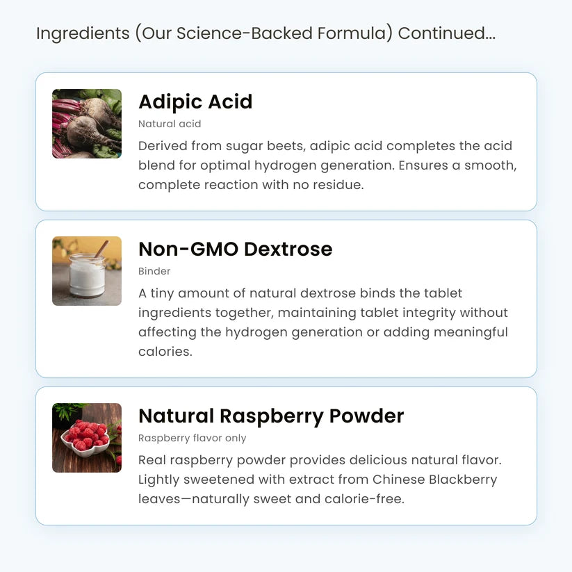 Molecular Hydrogen Water Tablets